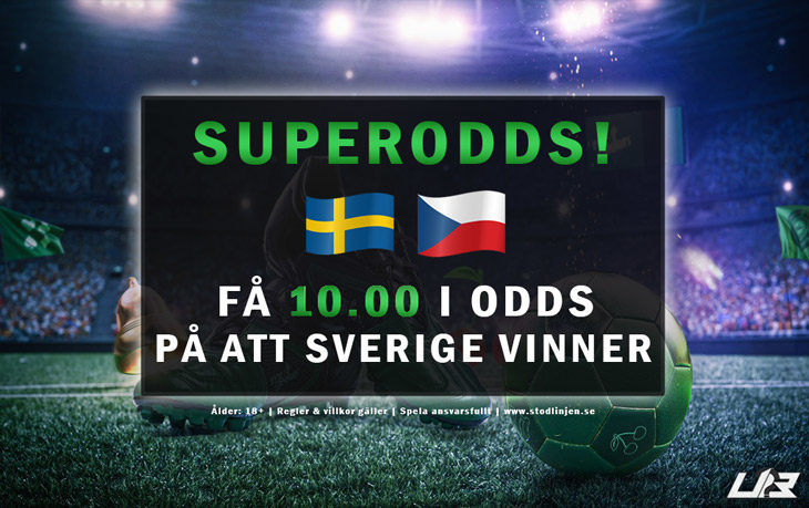 Sverige-Tjeckien-Oddsboost